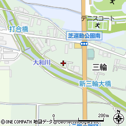 奈良県桜井市三輪1092-18周辺の地図