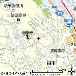 大阪府堺市中区福田1295周辺の地図