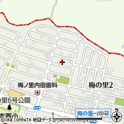 大阪府富田林市梅の里2丁目27周辺の地図
