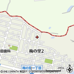 大阪府富田林市梅の里2丁目18周辺の地図