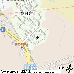 岡山県笠岡市春日台56周辺の地図