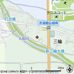 奈良県桜井市三輪1092-9周辺の地図