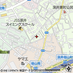 大阪府堺市中区深井東町2684周辺の地図
