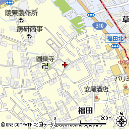 大阪府堺市中区福田1294周辺の地図