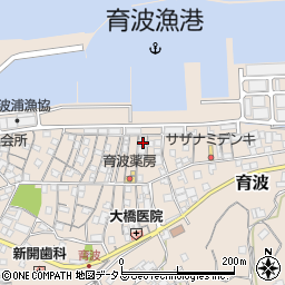 兵庫県淡路市育波107-2周辺の地図