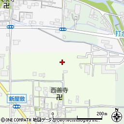 奈良県桜井市新屋敷周辺の地図