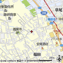 大阪府堺市中区福田1128周辺の地図