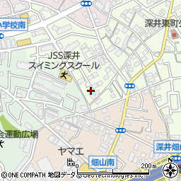 大阪府堺市中区深井東町318周辺の地図