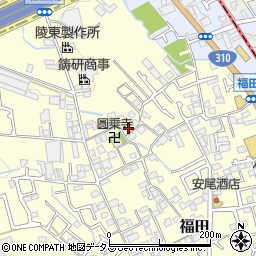 大阪府堺市中区福田1292周辺の地図