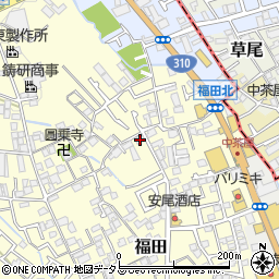 大阪府堺市中区福田1123周辺の地図