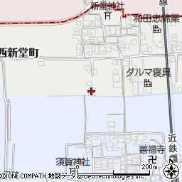 奈良県橿原市西新堂町96周辺の地図