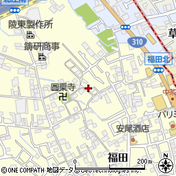 大阪府堺市中区福田1299周辺の地図