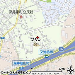 大阪府堺市中区深井東町379-1周辺の地図