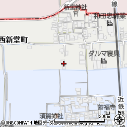 奈良県橿原市西新堂町90周辺の地図
