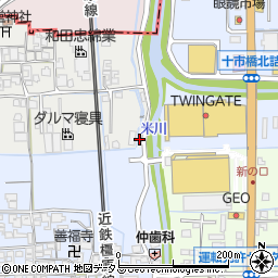 奈良県橿原市西新堂町203-1周辺の地図