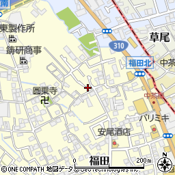 大阪府堺市中区福田1301周辺の地図