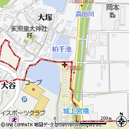 奈良県大和高田市築山78-7周辺の地図