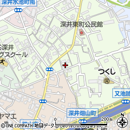 大阪府堺市中区深井東町346-1周辺の地図