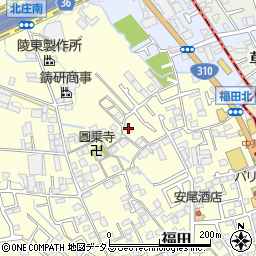 大阪府堺市中区福田1319周辺の地図