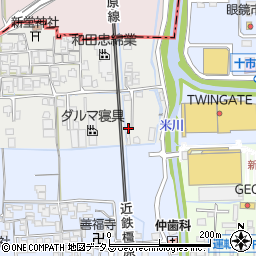 奈良県橿原市西新堂町114周辺の地図
