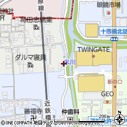 奈良県橿原市西新堂町203周辺の地図