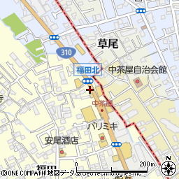 大阪府堺市中区福田1079周辺の地図