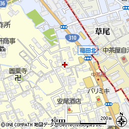 大阪府堺市中区福田1303周辺の地図
