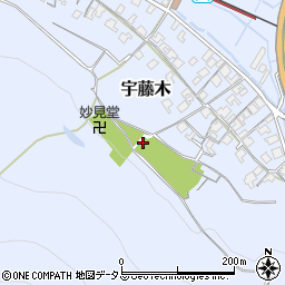 岡山県玉野市宇藤木周辺の地図