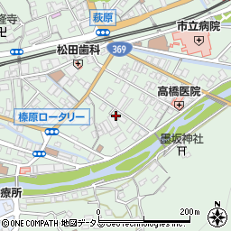 奈良県宇陀市榛原萩原2492周辺の地図