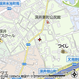 大阪府堺市中区深井東町346周辺の地図