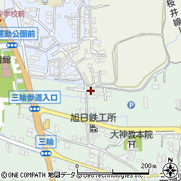 奈良県桜井市三輪640周辺の地図