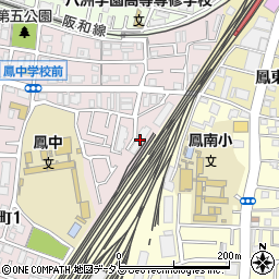 アパガーデンコート鳳西弐番館周辺の地図