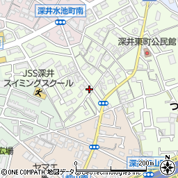 大阪府堺市中区深井東町324-6周辺の地図