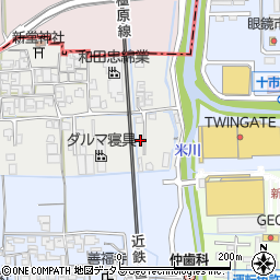 奈良県橿原市西新堂町115周辺の地図