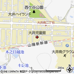 大井児童館周辺の地図