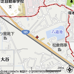 奈良県大和高田市大谷349周辺の地図