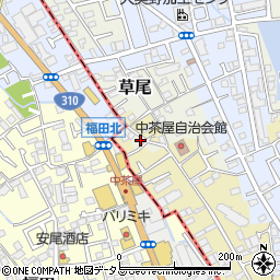大阪府堺市東区草尾235-7周辺の地図