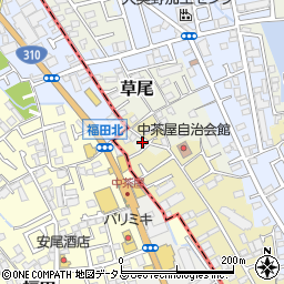 大阪府堺市東区草尾235-7周辺の地図