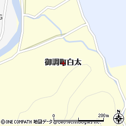 広島県尾道市御調町白太周辺の地図