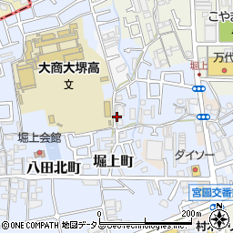 大阪府堺市中区堀上町195周辺の地図