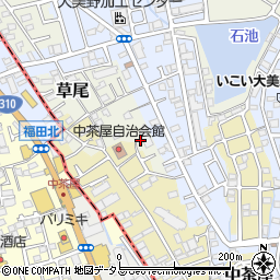 大阪府堺市東区草尾244-5周辺の地図