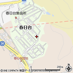 岡山県笠岡市春日台123周辺の地図