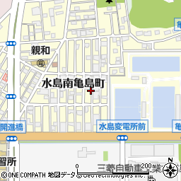 岡山県倉敷市水島南亀島町周辺の地図