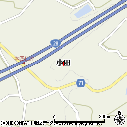 兵庫県淡路市小田周辺の地図