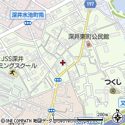 大阪府堺市中区深井東町2674周辺の地図
