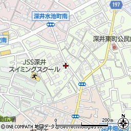 大阪府堺市中区深井東町320-2周辺の地図