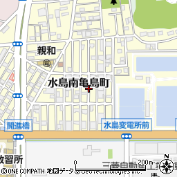 岡山県倉敷市水島南亀島町13周辺の地図