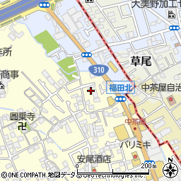大阪府堺市中区福田1312周辺の地図