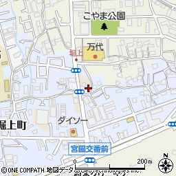 大阪府堺市中区堀上町158周辺の地図