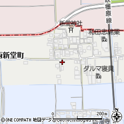 奈良県橿原市西新堂町91周辺の地図